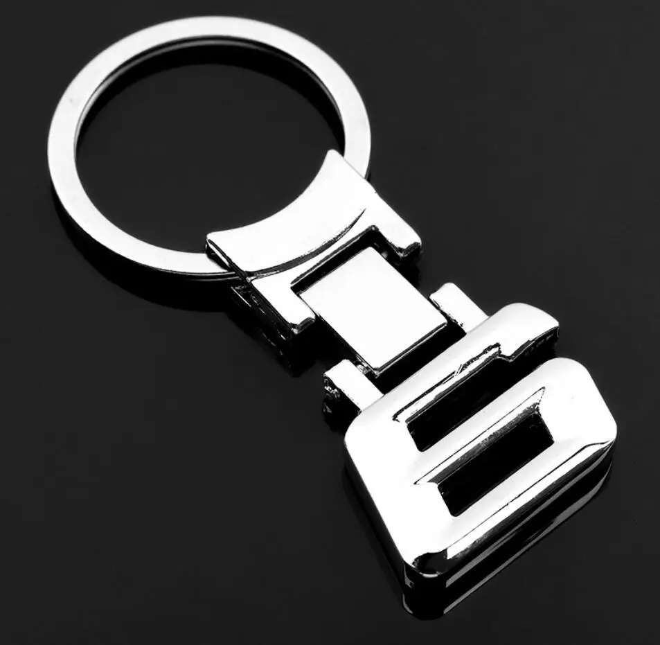 4 шт. автомобильный брелок для ключей с цифровой логотип металл брелки Для