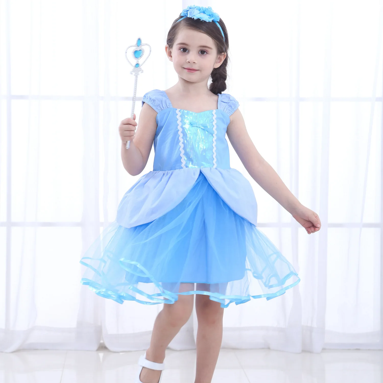 

Fantasy baby girl clothing party dress kids clothes halloween Christmas Dress carnival costume for children party 3-8s summer