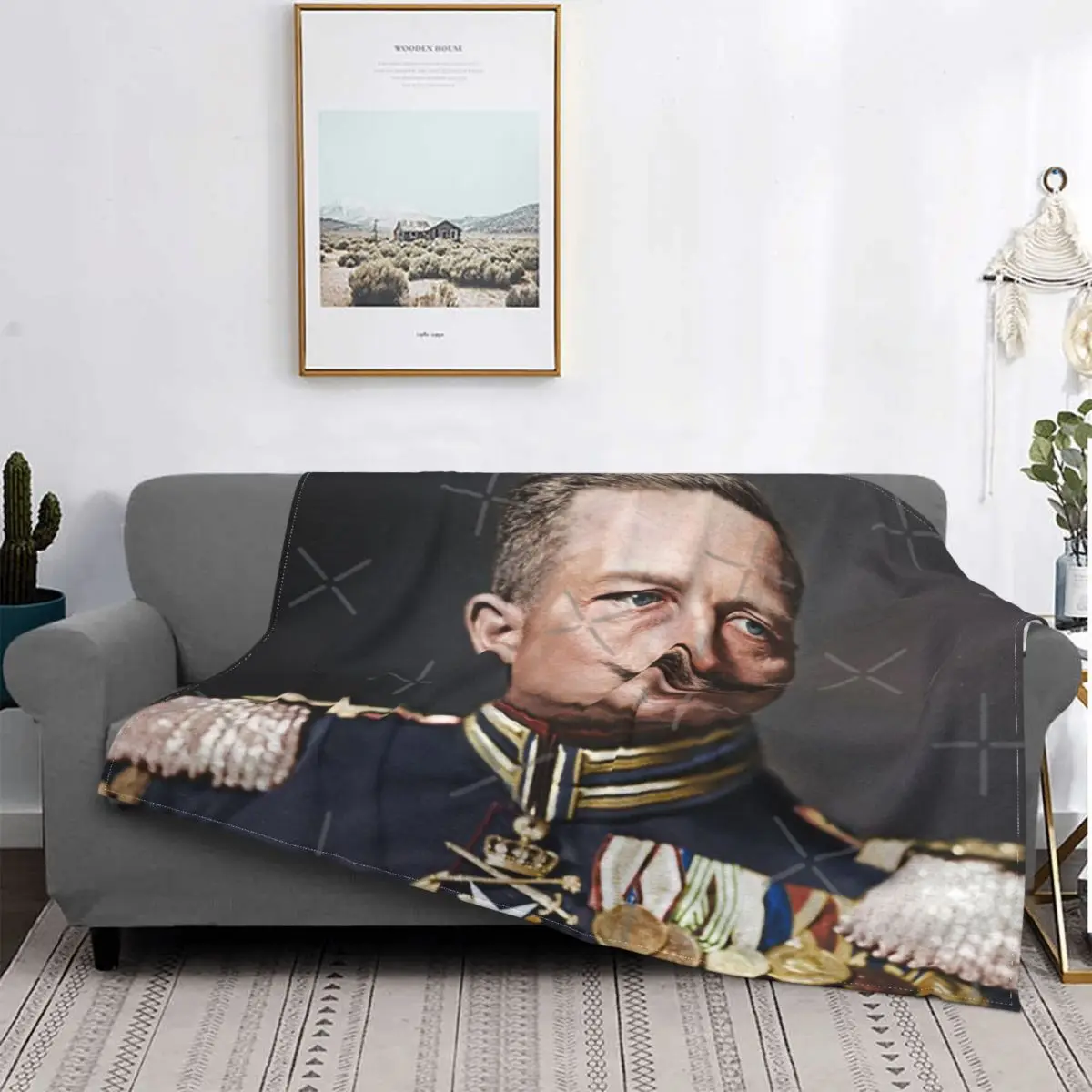 

Цветная Манта Кайзера Вильгельма Ii-Manta colorida, для cama colcha, alfombra a cuadros, funda para sofa, manta de muselina, 1908