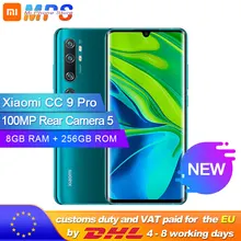 Xiaomi Mi CC9 Pro 8 Гб 256 ГБ 5260 МП пента камера смартфон мАч батарея 10x
