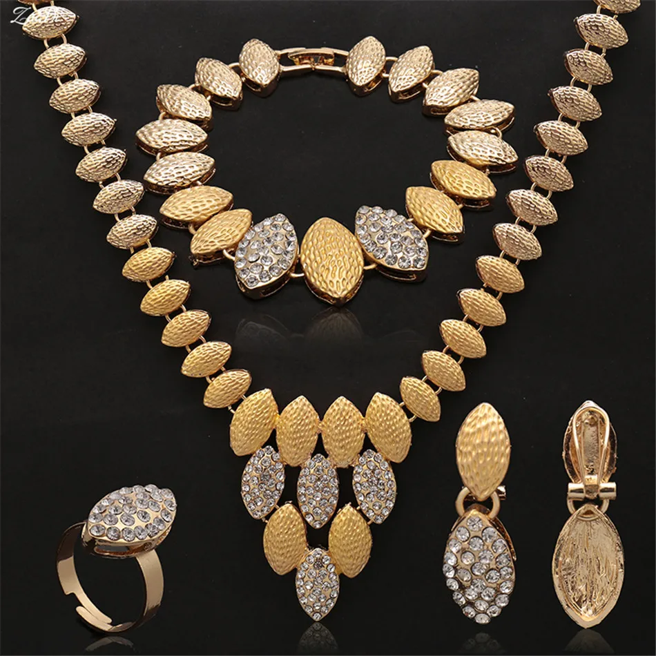 

ZuoDi 2018 Exquisite Dubai Jewelry Set Wholesale Dubai Gold colorful Jewelry Set Nigerian Wedding woman accessories Jewelry Set