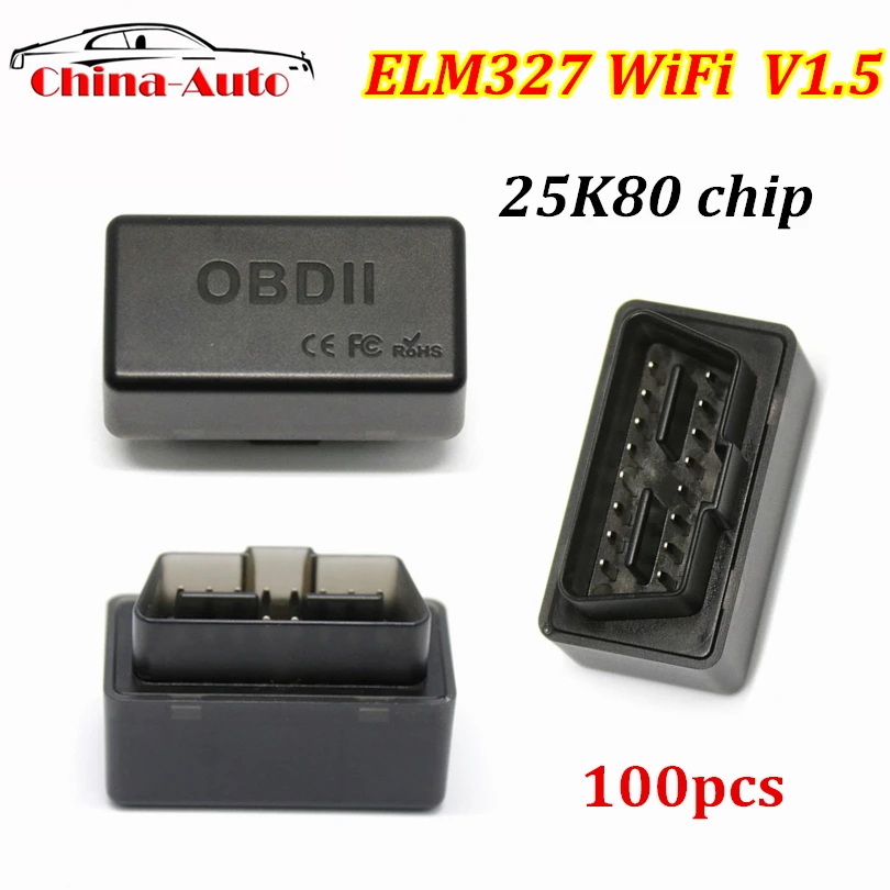 100 шт. V01HW Супер Мини ELM327 OBD2 автомобильный диагностический сканер неисправностей