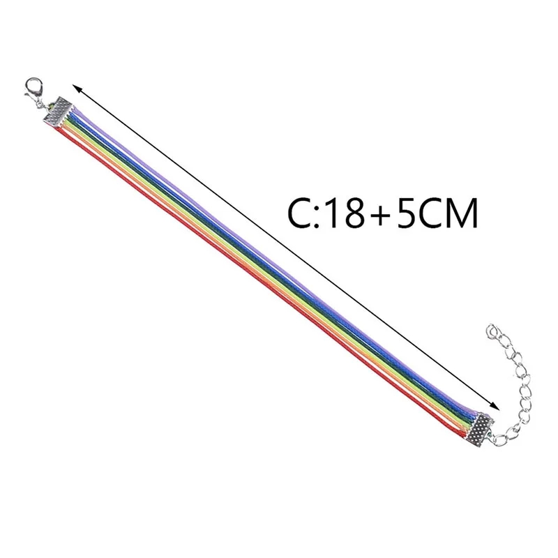 Браслет мужской/женский разноцветный винтажный 2021 с веревкой на цепочке