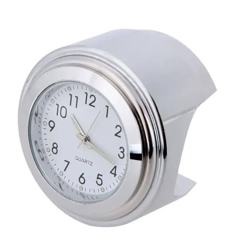 Универсальный часы на руль мотоцикла Алюминий пыле световой фиксатор для