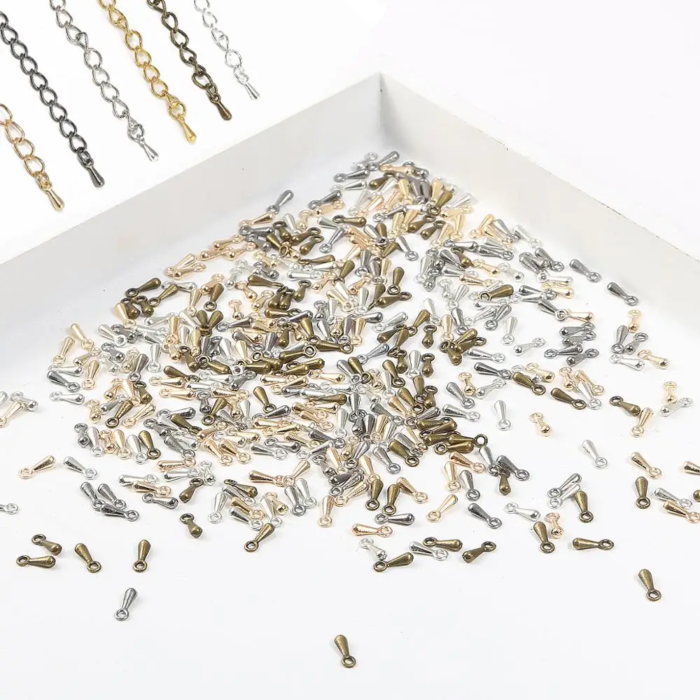 Новое поступление 100 шт. 2*7 мм концевые капли удлинитель цепочки ожерелье браслет