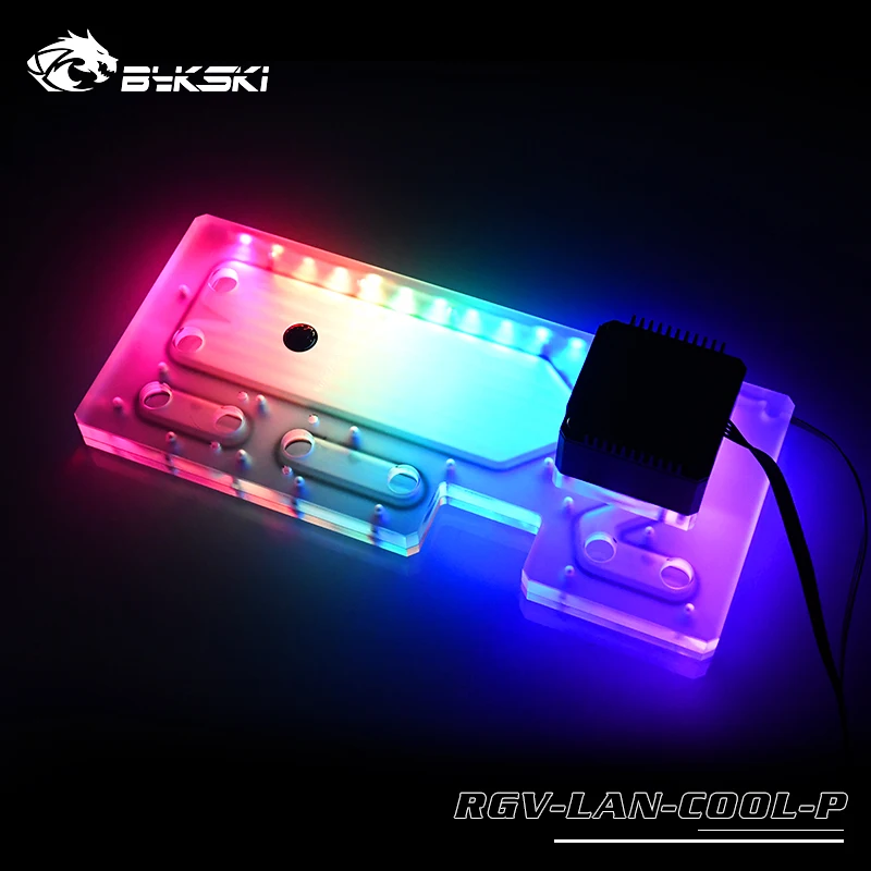 Чехол для водной платы Bykski чехол с водяным охлаждением 12 В RGB / 5 освещение шасси Lian