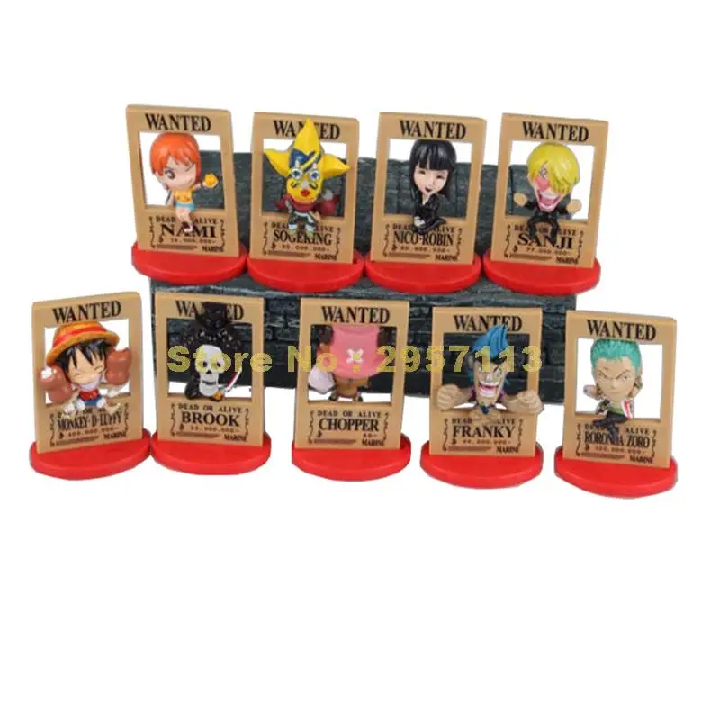 9 шт один кусок хотел Луффи Чоппер Нами и Робин sogeking франки Зоро Санджи Брук 8 см
