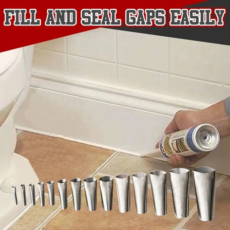 6In1 Silicone Caulking Tools Kit 25Pcs Caulk Nozzle Applicator Gasket Removal Tool with Scraper/Nozzle for Kitchen LB88
6In1 Silicone Caulking Tools Kit 25Pcs Caulk Nozzle Applicator Gasket Removal Tool with Scraper/Nozzle for Kitchen LB88