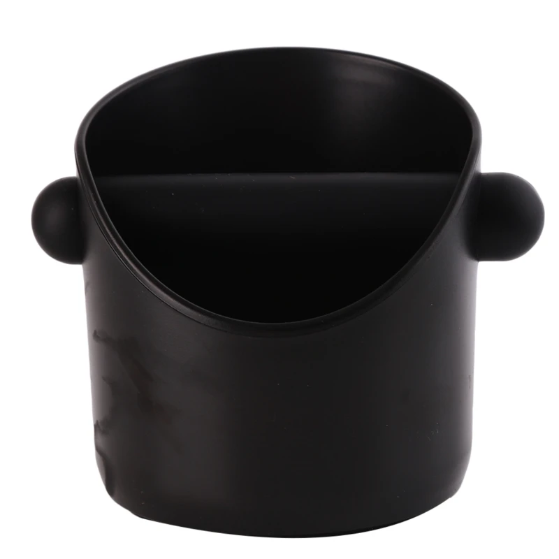 Черный контейнер из АБС пластика для кофе эспрессо с ручкой бариста
