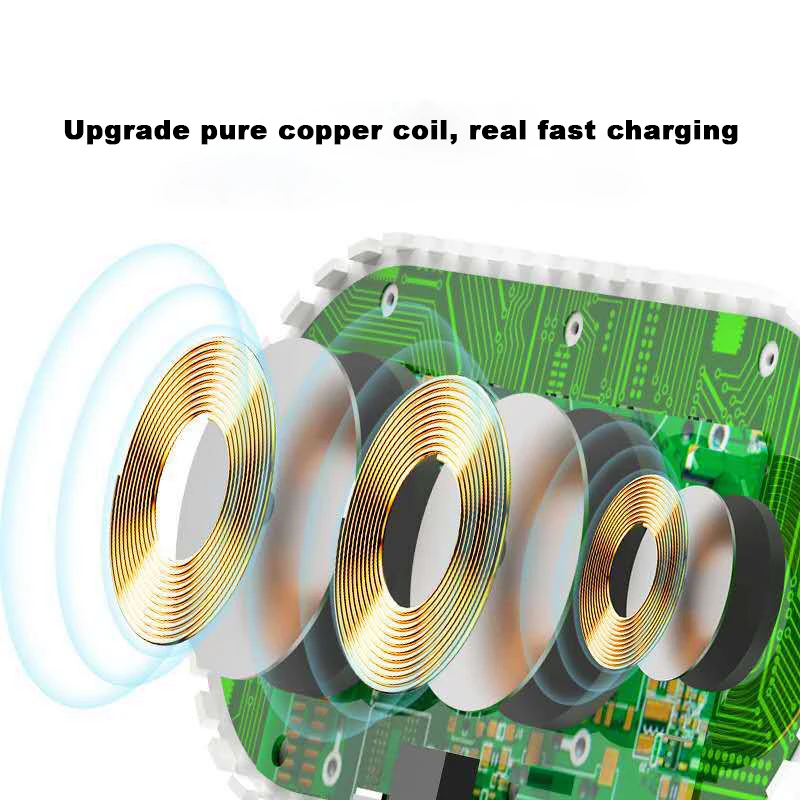 

15W 4 in 1 Ultra-thin Fast Wireless Charger Suitable For Iphone Samsung Compatible With Most QI Standard Phone Charging Station