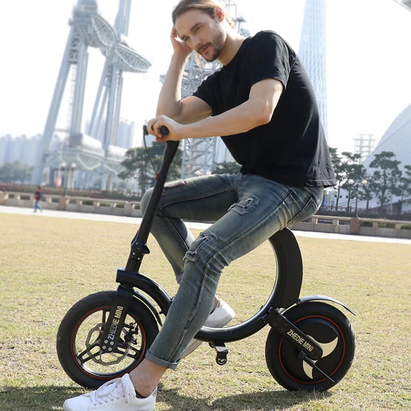 Electric scooter to work on behalf of the artifact portable mini adult female small folding generation driving battery bicycle | Спорт и