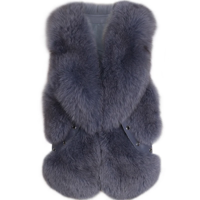 Женский меховой жилет женский из натурального меха Лисьего | Женская одежда