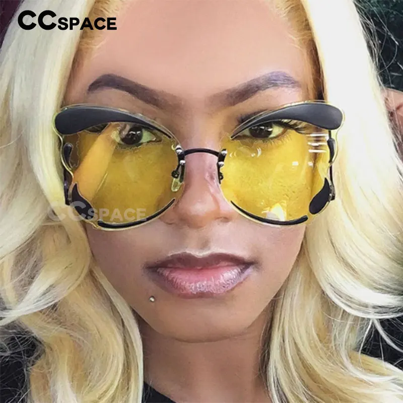 47247 УНИКАЛЬНЫЕ Солнцезащитные очки без оправы с бабочками для мужчин и женщин