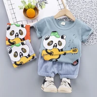 boys summer suit 2021 new baby childrens summer clothes baby style short sleeve two piece suit fashion t shirt shorts