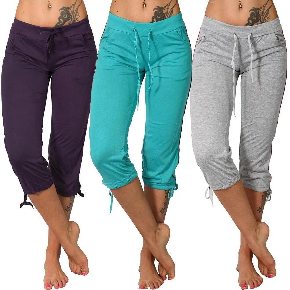 Женские брюки карандаш летние женские со средней посадкой и карманами модель 3/4