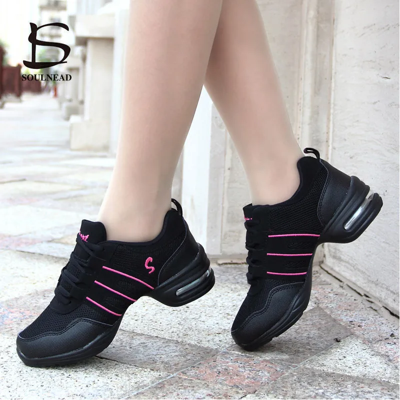 Женские кроссовки для джазовых танцев танцевальная обувь с резиновой подошвой