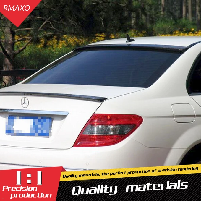Спойлер на крышу для Benz W204 АБС пластик праймер заднее крыло автомобиля цветной