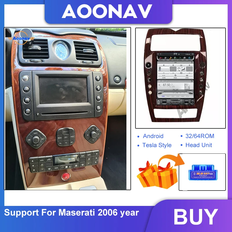 

2Din Android автомобильный ресивер Авторадио Стерео автомобильное радио мультимедийный плеер для-Maserati 2006 год GPS навигация вертикальный экран