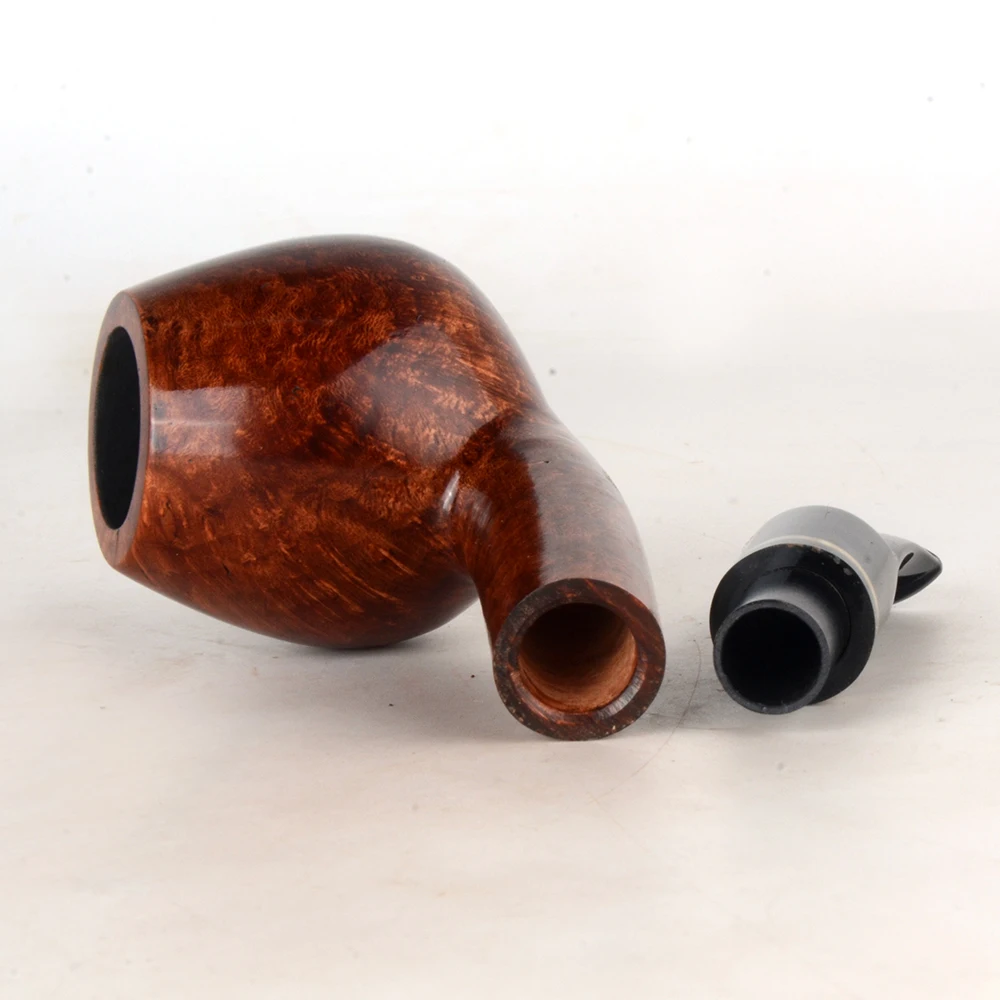 Деревянные трубки для курения Briar трубы Гладкие дым табачный фильтр сигарет