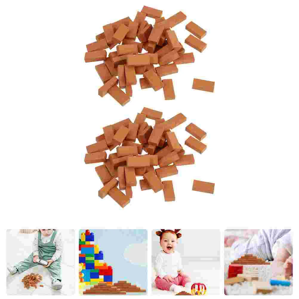 

150pcs Miniature Brick Micro Landscape Supply for Fairy Garden Sand Table