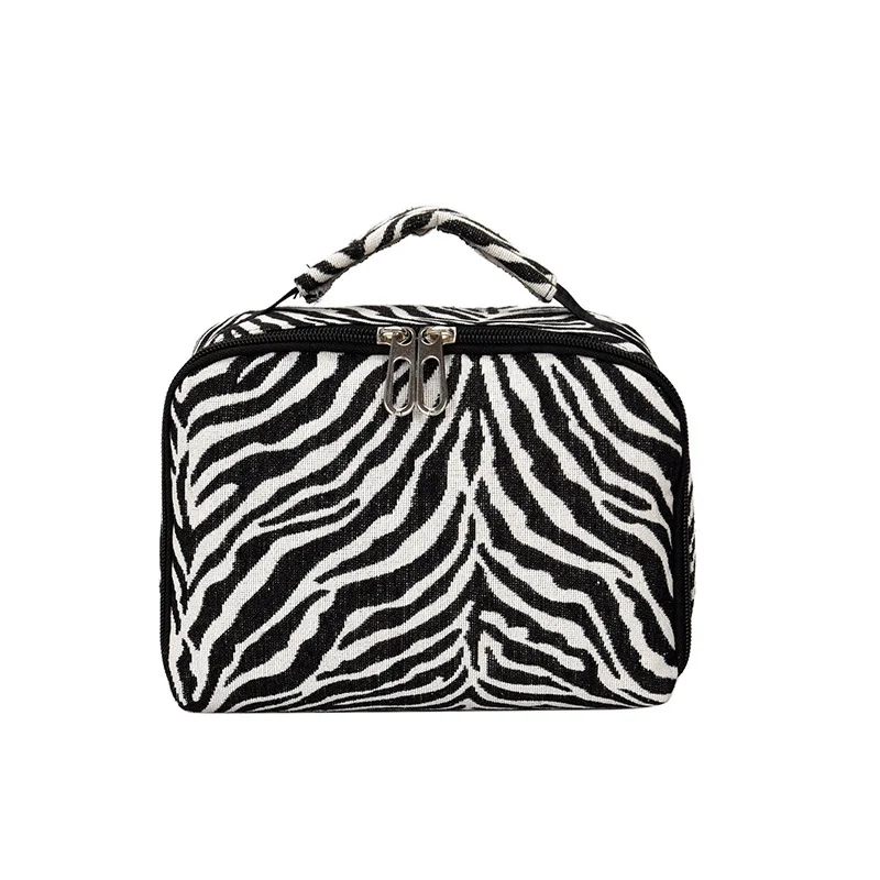 

Travel Simple Fashionable Cosmetic Bag Portable Large Capacity Solid Color Denim Wash Bag South Korean Style Cosmetics