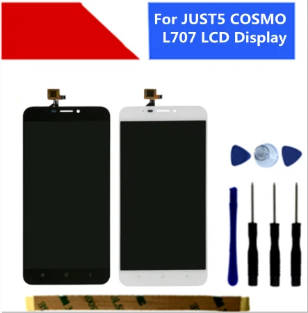 Дисплей 5 дюйма для JUST5 COSMO L707 + дигитайзер сенсорного экрана в сборе замена
