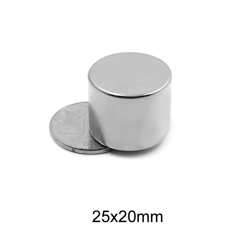 

1/2/3/5PCS 25x20 mm Thick Powerful Strong Magnetic Magnets 25mmx20mm Permanent Neodymium Magnet 25x20mm Round Magnet 25*20