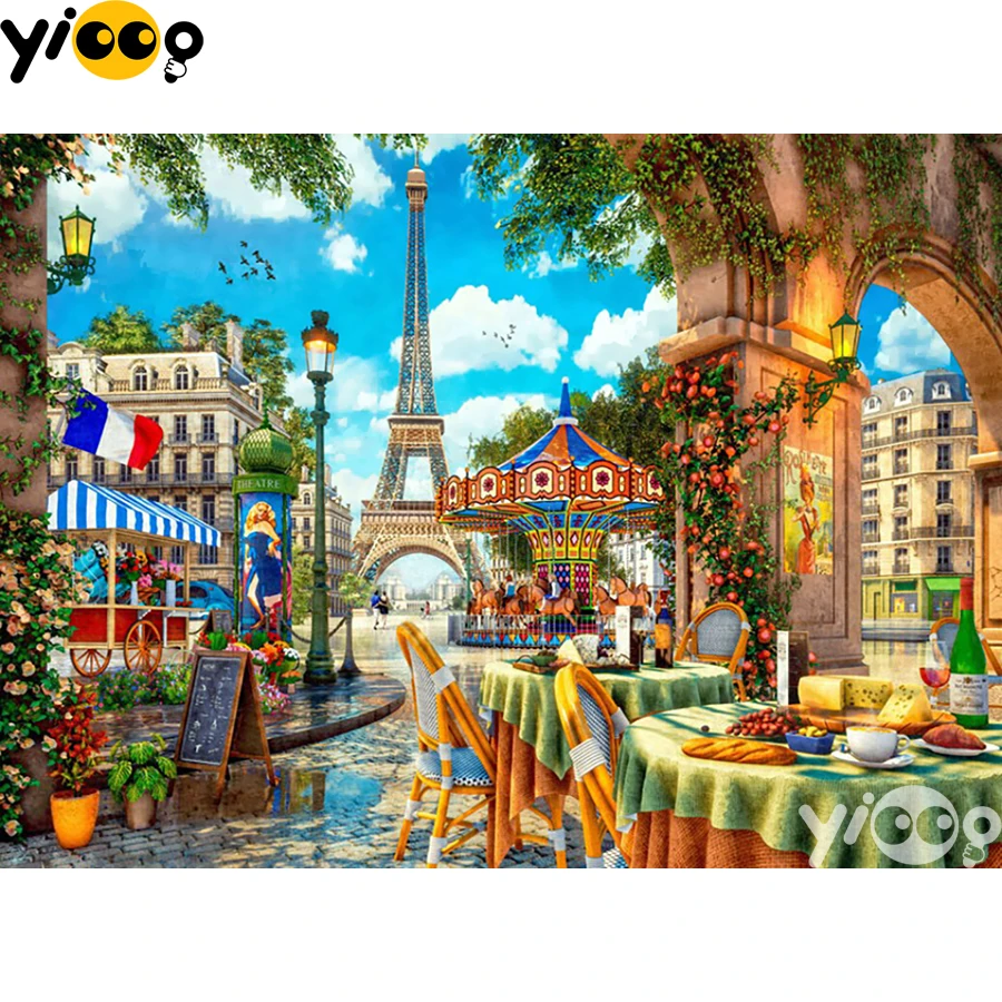 

Full Square/Round Drill Diamond Painting Cross Stitch Embroidery Lunch in Paris Rhinestone Mosaic Home Decor Gift BX1762