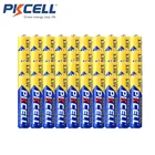 40 шт., аккумуляторы PKCELL 1,5 в AAA 3A R03P UM4, цинк-Карбоновые, для CD-проигрывателя, мощные, сверхмощные, сухие и первичные батареи