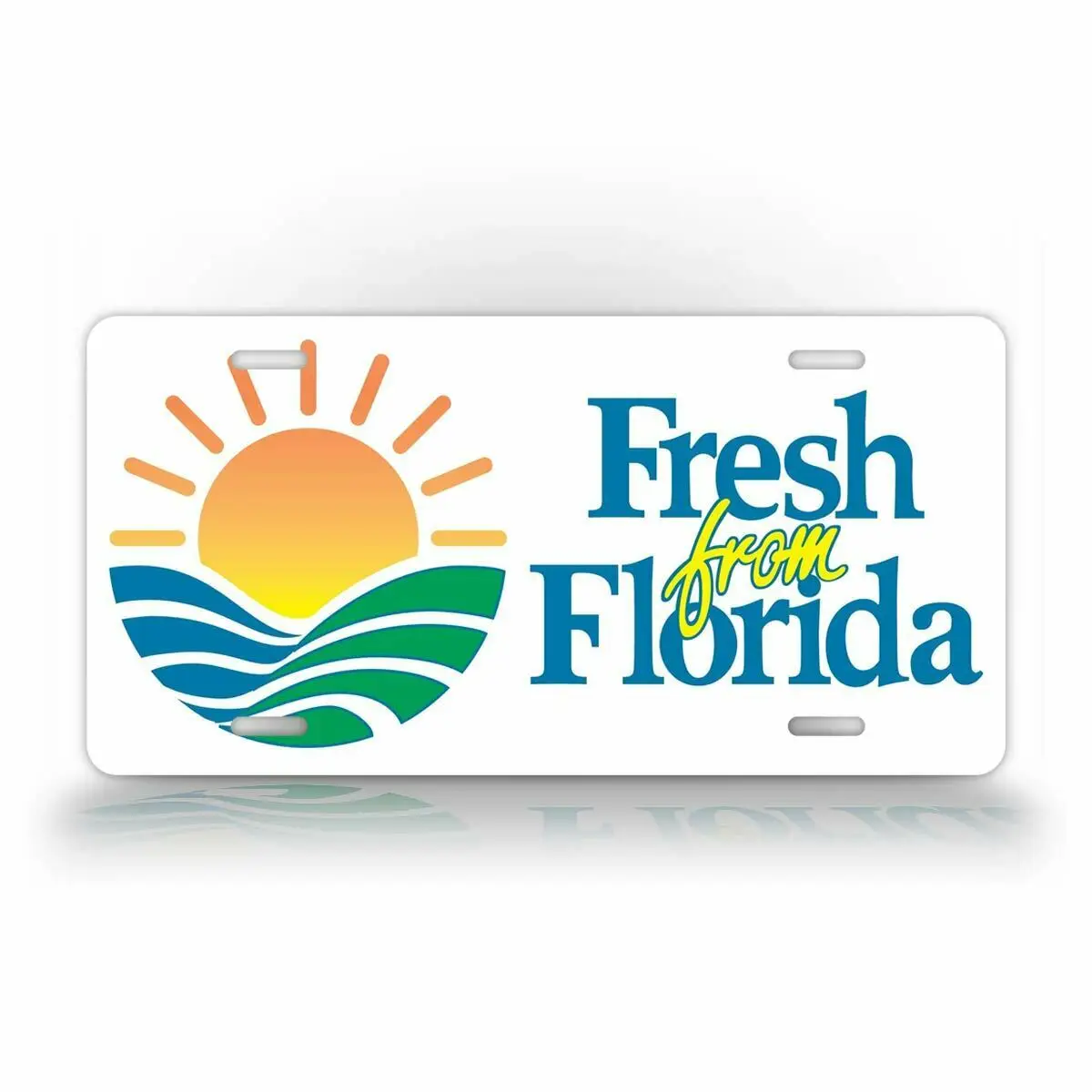 

Fresh From Florida License Plate Signs for Garage Bar Pub Club Man Cave Wall Decoration