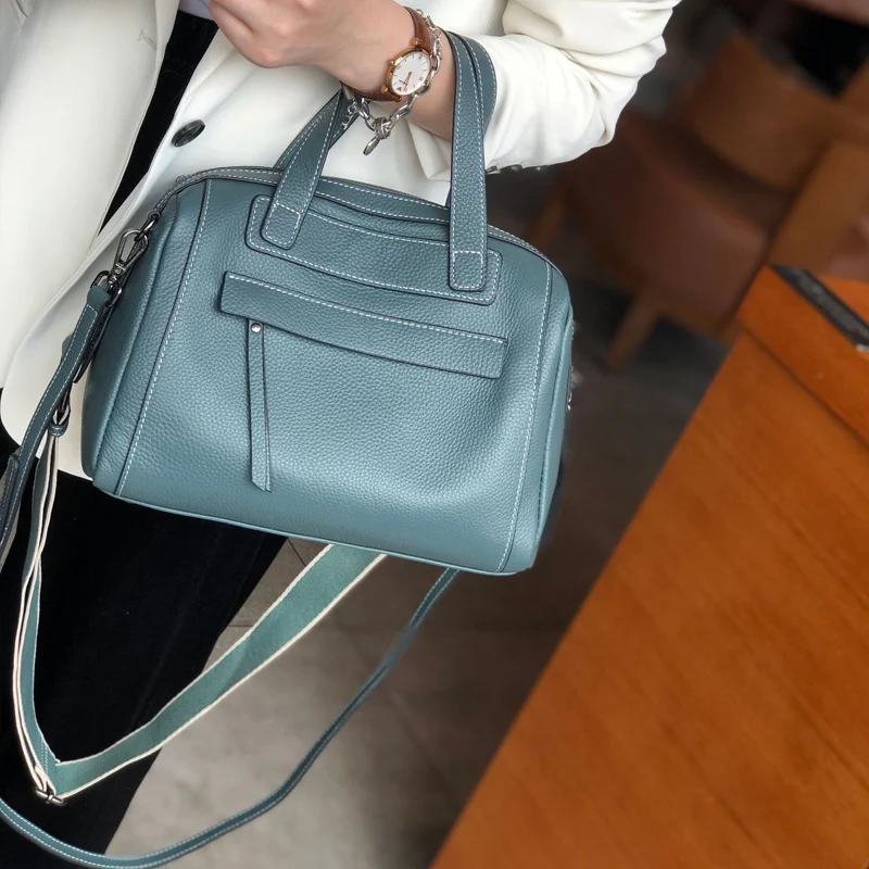 Сумка-тоут женская из коровьей кожи с 2 ремешками | Багаж и сумки