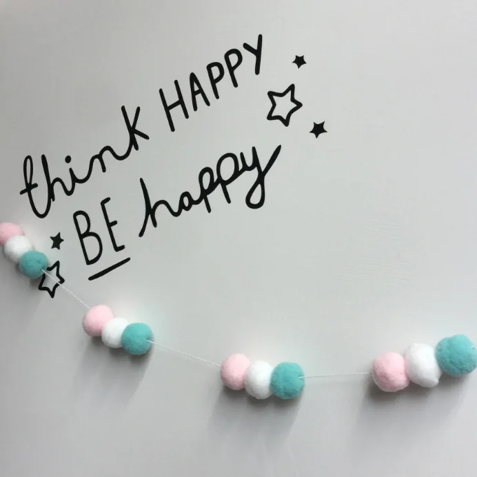 

2M Felt Wool Balls Wall Hanging Props Ornament DIY Handmade Trinket Dream Catcher Wind Chimes For Kids Room Ice Cream Garlands