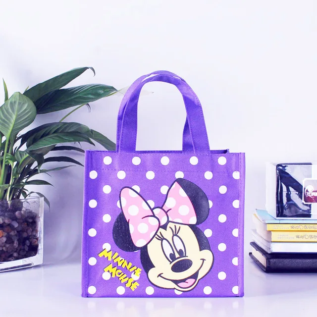 Disney мультфильм Минни Сумка для мам водонепроницаемый ланч бокс сумка складная сумка для начальной школы Обучение Ланч сумка