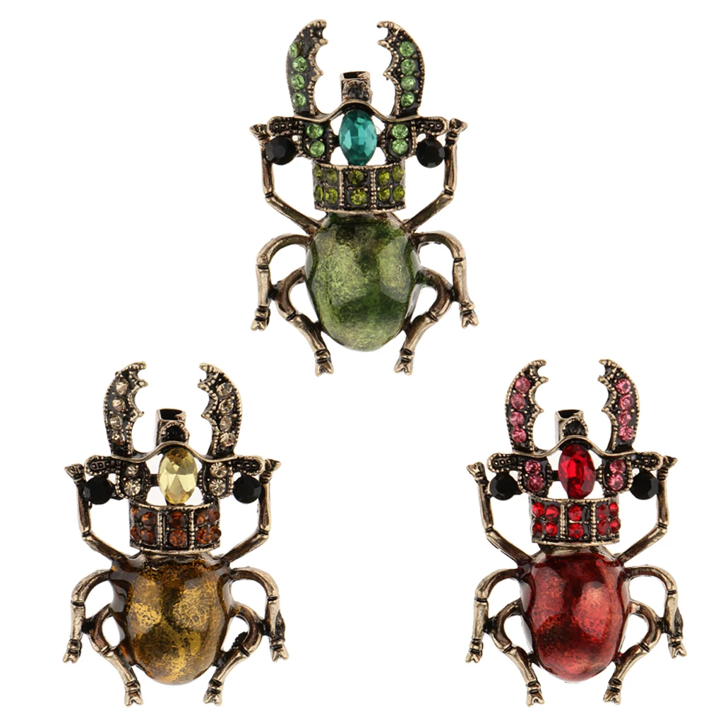 Яркие эмалевые броши в форме жуков для женщин милая модная брошь булавка синего