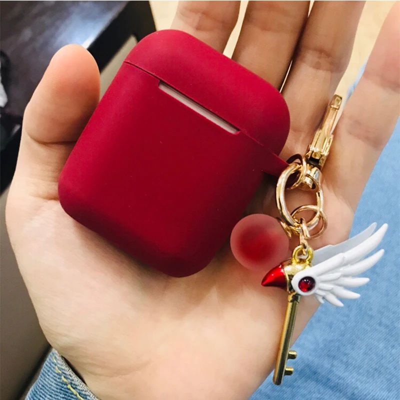 Милый декоративный силиконовый чехол для Apple Airpods 1 2 защитный сумка Bluetooth