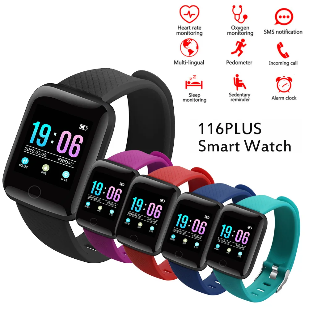 

Health Fitness Smartwatch Heart Rate Sleep Monitor Pedometer Activity Tracking Digital Smart Watch For Men and Women