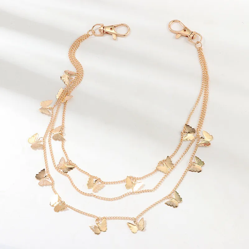 Новинка модная Ретро цепочка на пояс в стиле панк мужская и женская для брюк