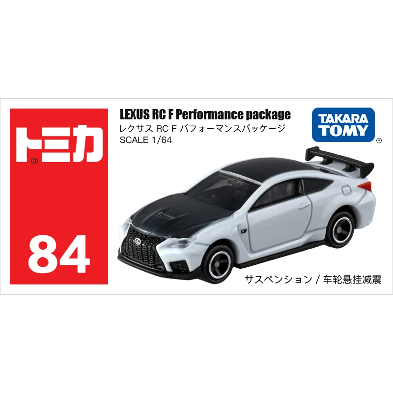 

Takara Tomy Tomica 1:64 LEXUS RC F, металлическая модель автомобиля под давлением красного цвета № 84