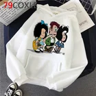 Женские толстовки Mafalda 2021, женские свитшоты с принтом y2k в эстетике
