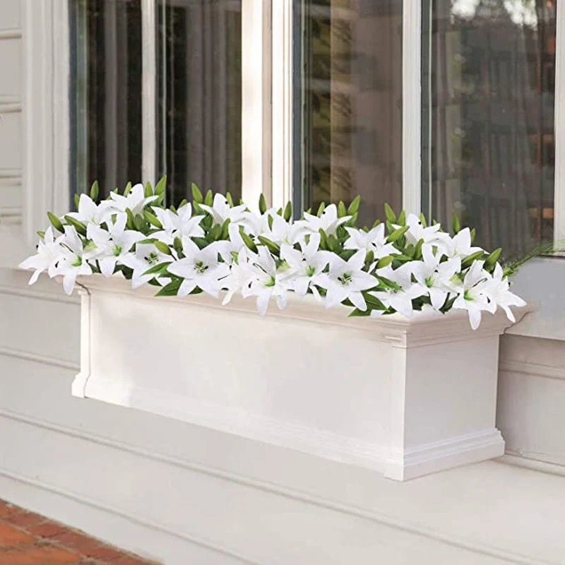 1 шт. искусственные лилии цветок ветка высокое качество имитация цветка Lilium