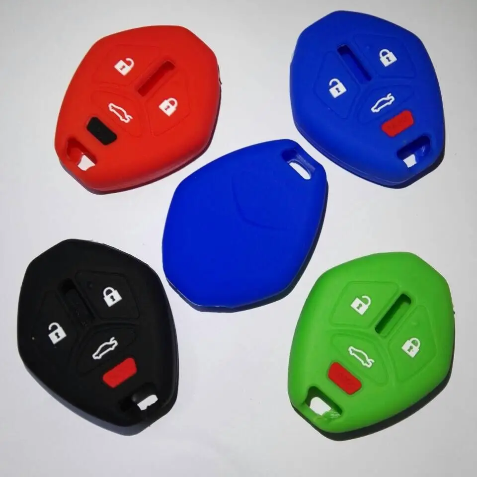 Силиконовый чехол для ключей MITSUBISHI Galant Lancer MIRAGE Eclipse 4 кнопки цвета|silicone cover key|head