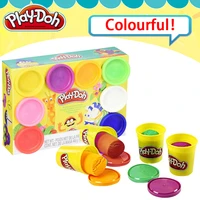 hasbro play doh colorful clay dolls childrens plasticine 8 color suit hand made diy toys moulding tools family hand print child