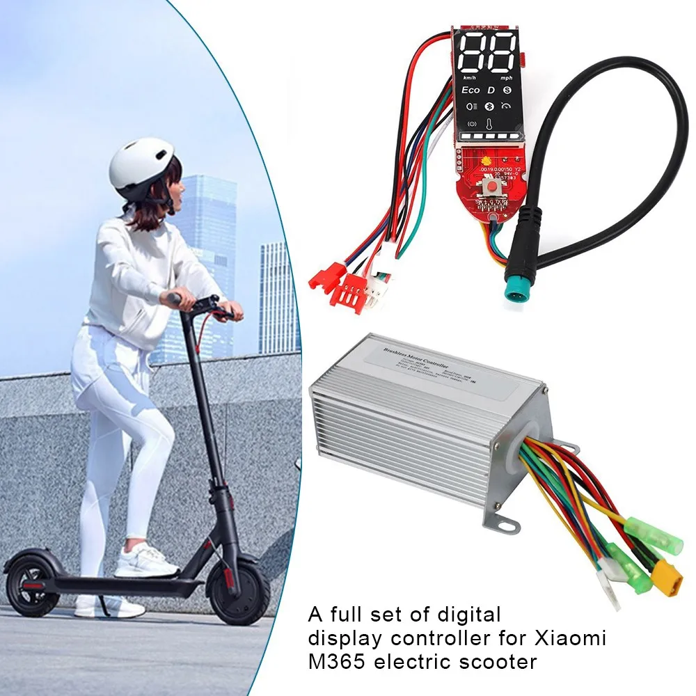 

Scooter Controller Kit Brushless Motor 350W Digital Display Controller Dashboard Throttle Tailight for Xiaomi M365 Scooter Parts