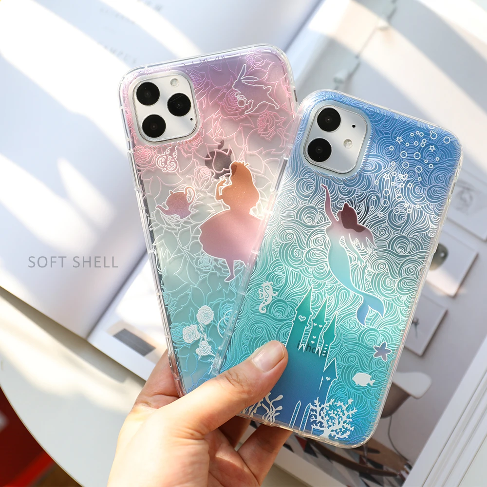 Для IPhone 11 11Pro X XS чехол для MAX XR Алиса Мягкая силиконовая задняя крышка iPhone 6 7 8 7Plus 3D