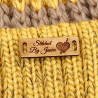 wooden labels square wooden label knit labels personalized labels engraving labels logo or text wd3199