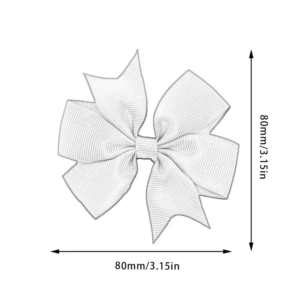 

Colorful Kids Girls Big Solid Ribbon Hair Bow Clips With Large Hairpins Boutique Hairclips Hair Accessories