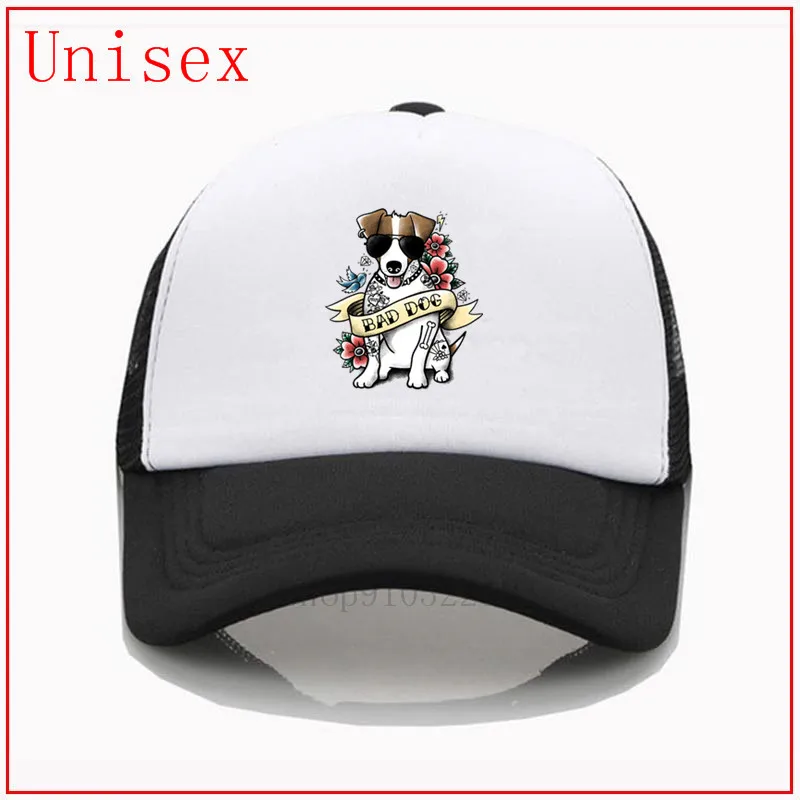 Бейсболка унисекс летняя для девочек Джек-Рассел терьер крутой татуировка