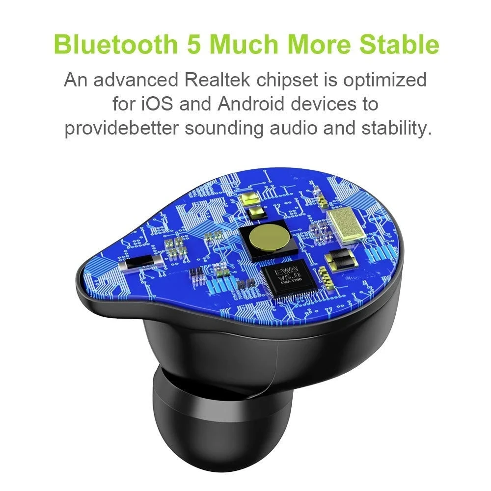 Наушники EWA T200 Bluetooth лучшее качество звука 5 0 настоящая беспроводная гарнитура IPX67