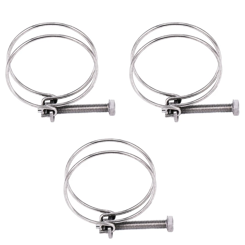 

2021 New Hose Clamp Wire Tube Clip Clamps Bolt Assortment Kit 3 Sizes Ajustable