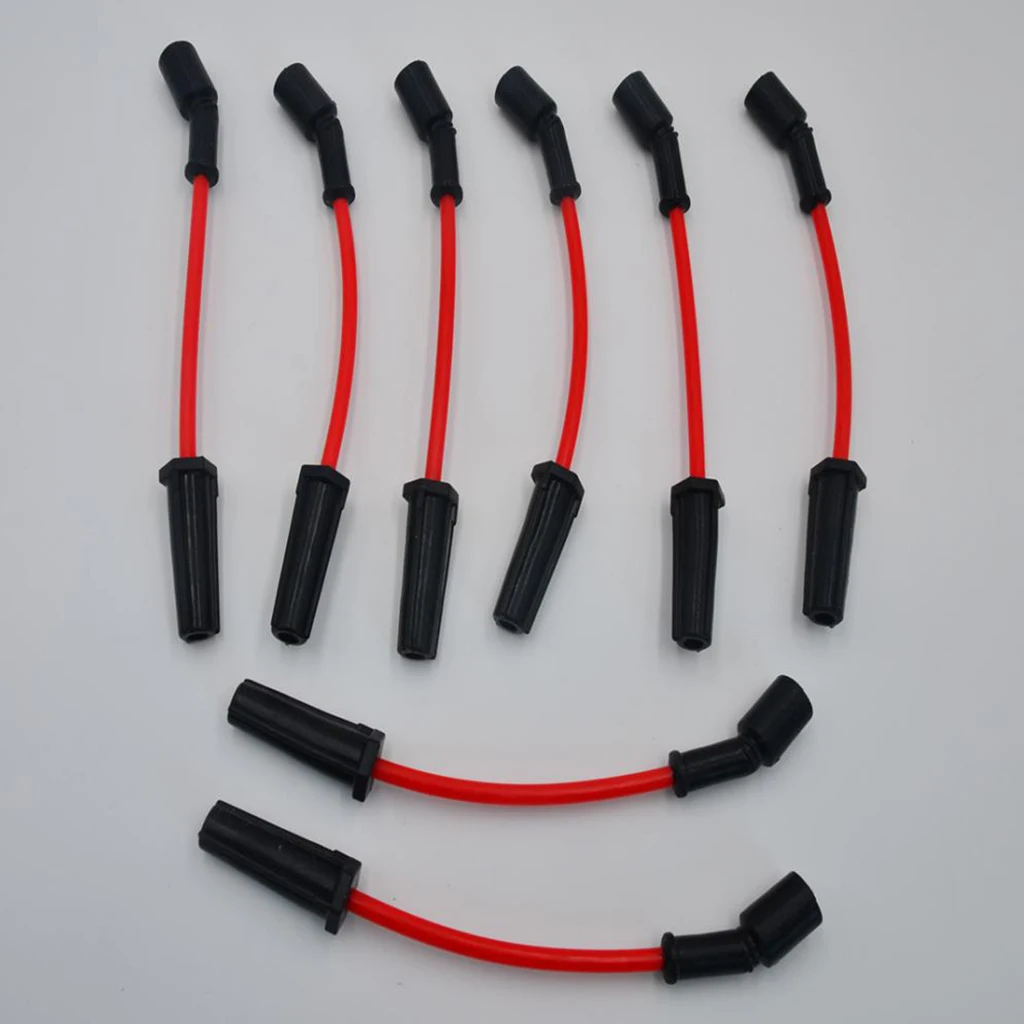 Набор проводов свечей зажигания 8 шт. красный для Chevrolet LS1 LS2 LS4 автомобиля |